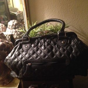Carlos black leather purse